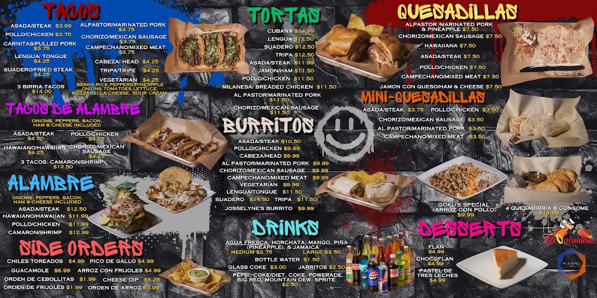 TaColumbus Menu - Image 1