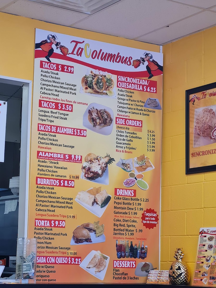 TaColumbus Menu - Image 3