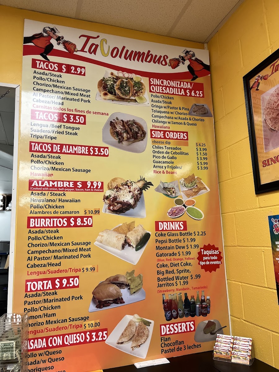 TaColumbus Menu - Image 5